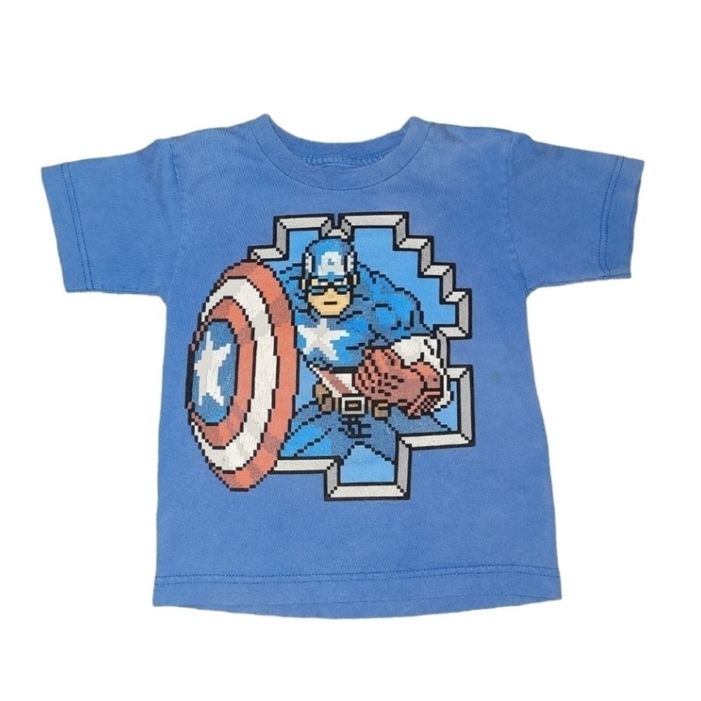 5/$25 Marvel captain America shirt size XS 4/5. Short sleeve tee shirt